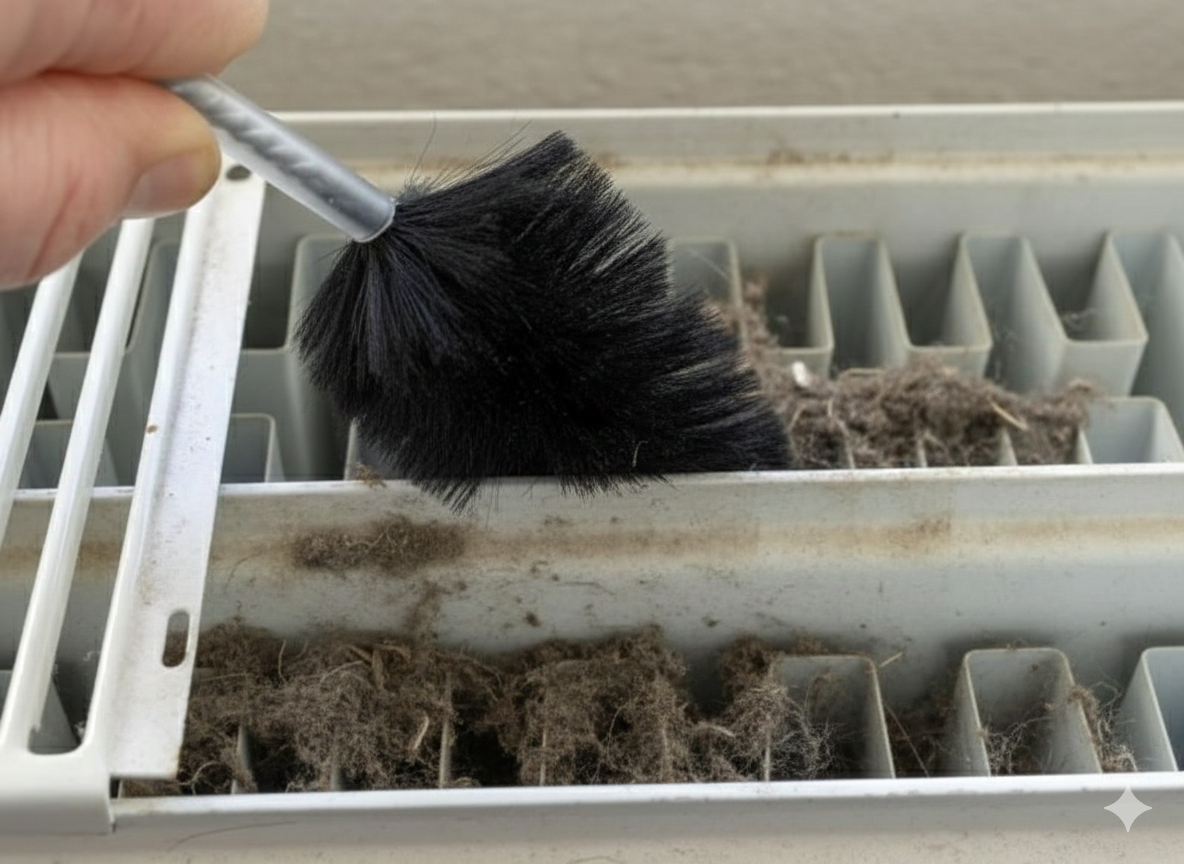 czyszczenie grzejnika.